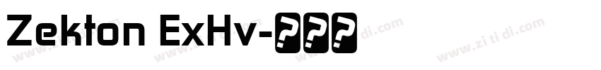 Zekton ExHv字体转换